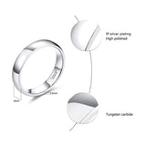 Classic Pure Tungsten Carbide  Men Women Wedding Rings - ringsuniverse