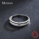 Silver Line Fashion AAA+ Quality CZ Diamonds Luxury Ring - Rings Universe