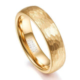 Classic Men Women Rose Gold Geometric Figure Tungsten Steel Wedding Rings - ringsuniverse