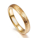 Classic Men Women Rose Gold Geometric Figure Tungsten Steel Wedding Rings - ringsuniverse