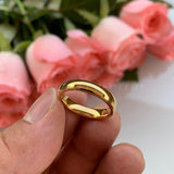 Domed Polished Tungsten Wedding Ring - ringsuniverse