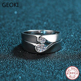 Excellent 0.1-0.3 ct Perfect Cut VVS1 Moissanite Couple Wedding Rings - Rings Universe