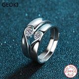 Excellent 0.1-0.3 ct Perfect Cut VVS1 Moissanite Couple Wedding Rings - Rings Universe