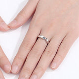 Excellent 0.1-0.3 ct Perfect Cut VVS1 Moissanite Couple Wedding Rings - Rings Universe