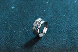 Excellent 0.1-0.3 ct Perfect Cut VVS1 Moissanite Couple Wedding Rings - Rings Universe