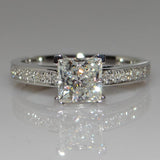 Fashion Silver AAA+ Zircon Diamonds Engagement Wedding Ring - Rings Universe