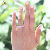 Princess Cut Five Stone 1.25 Ct Lab Diamond Wedding Ring - Rings Universe