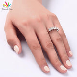 Princess Cut Five Stone 1.25 Ct Lab Diamond Wedding Ring - Rings Universe