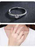 Simple Round Clear AAA+ Cubic Zirconia Diamonds Jewelry Ring - Rings Universe
