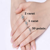 Best Seller - Stunning 0.5CT 1CT 2CT Moissanite ring - Rings Universe
