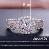 New Arrival Luxury Round Silver AAA CZ Diamonds Ring - ringsuniverse