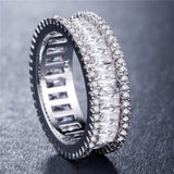 2021 New Luxury Round Silver Eternity Ring - ringsuniverse