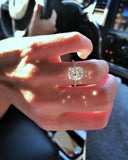 Captivating Silver Big Oval AAA CZ Diamonds Ring - ringsuniverse