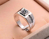 Fashion Gold Color Zircon Inlaid Trendy Ring for Men - ringsuniverse