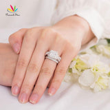 Vintage Style Princess Cut Z Diamond Luxury Ring Set - Rings Universe