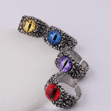 Vintage Bikers Python Eye Rings - Rings Universe