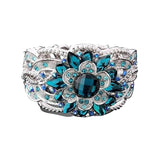 Classic Fashion Blue Zircon Silver Color Ring