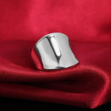 Fashion Silver Thumb Board Ring For Women - Rings Universe
