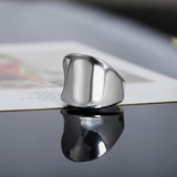 Fashion Silver Thumb Board Ring For Women - Rings Universe