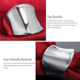 Fashion Silver Thumb Board Ring For Women - Rings Universe