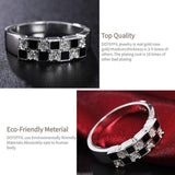 Fashion Silver Cube AAA Zircon Ring - Rings Universe
