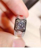 Gorgeous 2 Carats Sparkling Moissanite Diamond Ring - ringsuniverse