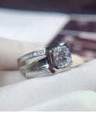 Gorgeous 2 Carats Sparkling Moissanite Diamond Ring - ringsuniverse