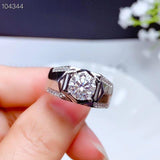 Fine Jewelry Luxury 2 Carat Moissanite Diamond Ring for Men - ringsuniverse