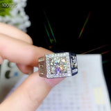 2 carats Sparkling Moissanite Ring for Men - ringsuniverse