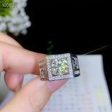2 carats Sparkling Moissanite Ring for Men - ringsuniverse