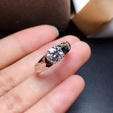 1CT VVS round Excellent cut Moissanite ring for men - ringsuniverse