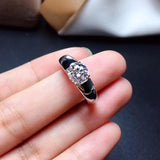 1CT VVS round Excellent cut Moissanite ring for men - ringsuniverse