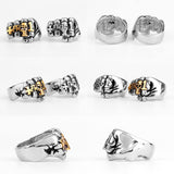 Biker Fist Punch Skull Punk Hip Hop Men Rings - ringsuniverse