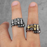 Biker Fist Punch Skull Punk Hip Hop Men Rings - ringsuniverse