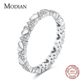Fashion Hearts Stackable AAA+ Quality CZ Diamonds Ring - Rings Universe