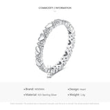 Fashion Hearts Stackable AAA+ Quality CZ Diamonds Ring - Rings Universe