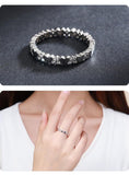 Fashion Hearts Stackable AAA+ Quality CZ Diamonds Ring - Rings Universe