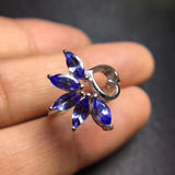 Beautiful Color 925 Silver Natural Gemstone Tanzanite Ring - ringsuniverse