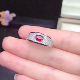 Appealing Sterling Silver Natural Ruby Ring - Best Seller - Rings Universe