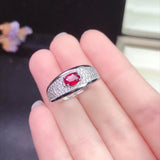 Appealing Sterling Silver Natural Ruby Ring - Best Seller - Rings Universe