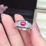 Appealing Sterling Silver Natural Ruby Ring - Best Seller - Rings Universe