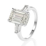 Dazzling Fine Jewelry Emerald Cut Lab Diamond Ring - Rings Universe