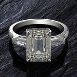 Dazzling Fine Jewelry Emerald Cut Lab Diamond Ring - Rings Universe