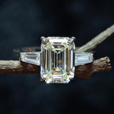 Dazzling Fine Jewelry Emerald Cut Lab Diamond Ring - Rings Universe