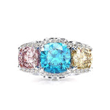 Luxury Silver AAAAA Quality Lab Diamonds Fine Jewelry Ring - ringsuniverse