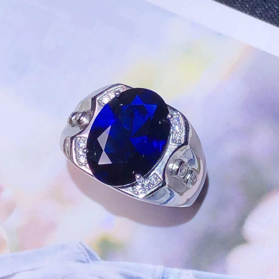 Bling Jewelry Personalize Classic Traditional 5CTW Royal Blue CZ Crown Halo  Oval Cubic Zirconia Simulated Sapphire Engagement For Women Promise Ring  .925 Sterling Silver Customizable | Amazon.com