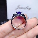 Gorgeous 4 Carat Natural Sapphire Men's ring - Best Seller - ringsuniverse