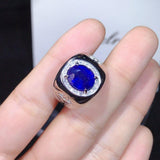 Gorgeous 4 Carat Natural Sapphire Men's ring - Best Seller - ringsuniverse