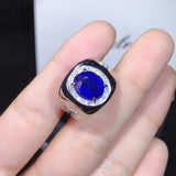 Gorgeous 4 Carat Natural Sapphire Men's ring - Best Seller - ringsuniverse