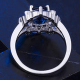 Luxury  Designer Lab Created Ruby Sapphire Rings - Rings Universe